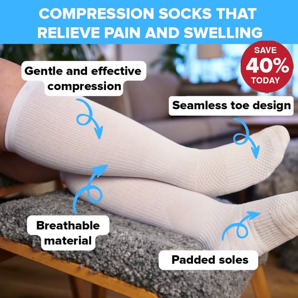 Say goodbye to both leg pain and swelling with FlowSocks 4.8/5