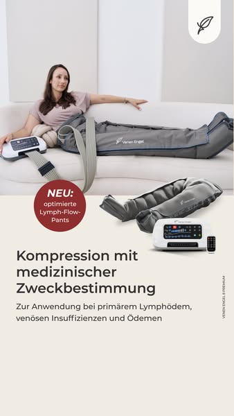 Medizinisch zertifiziert, ergänzend zur Lymphdrainage