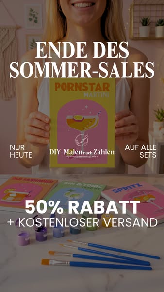 DIY Malen nach Zahlen | Leinwand für Erwachsene und Kinder