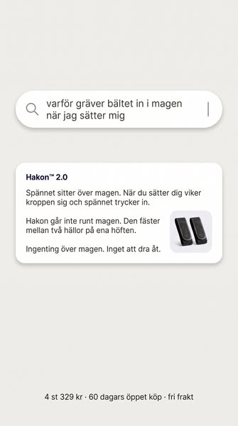 Varför gräver bältet in när du sätter dig?