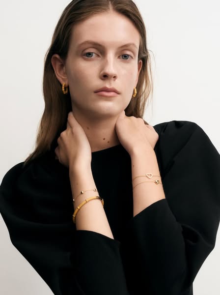 Heart Petit Bracelet – Gold Vermeil