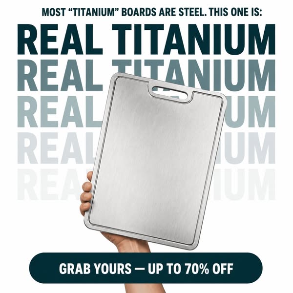 Real Titanium. Not Steel With A Label.