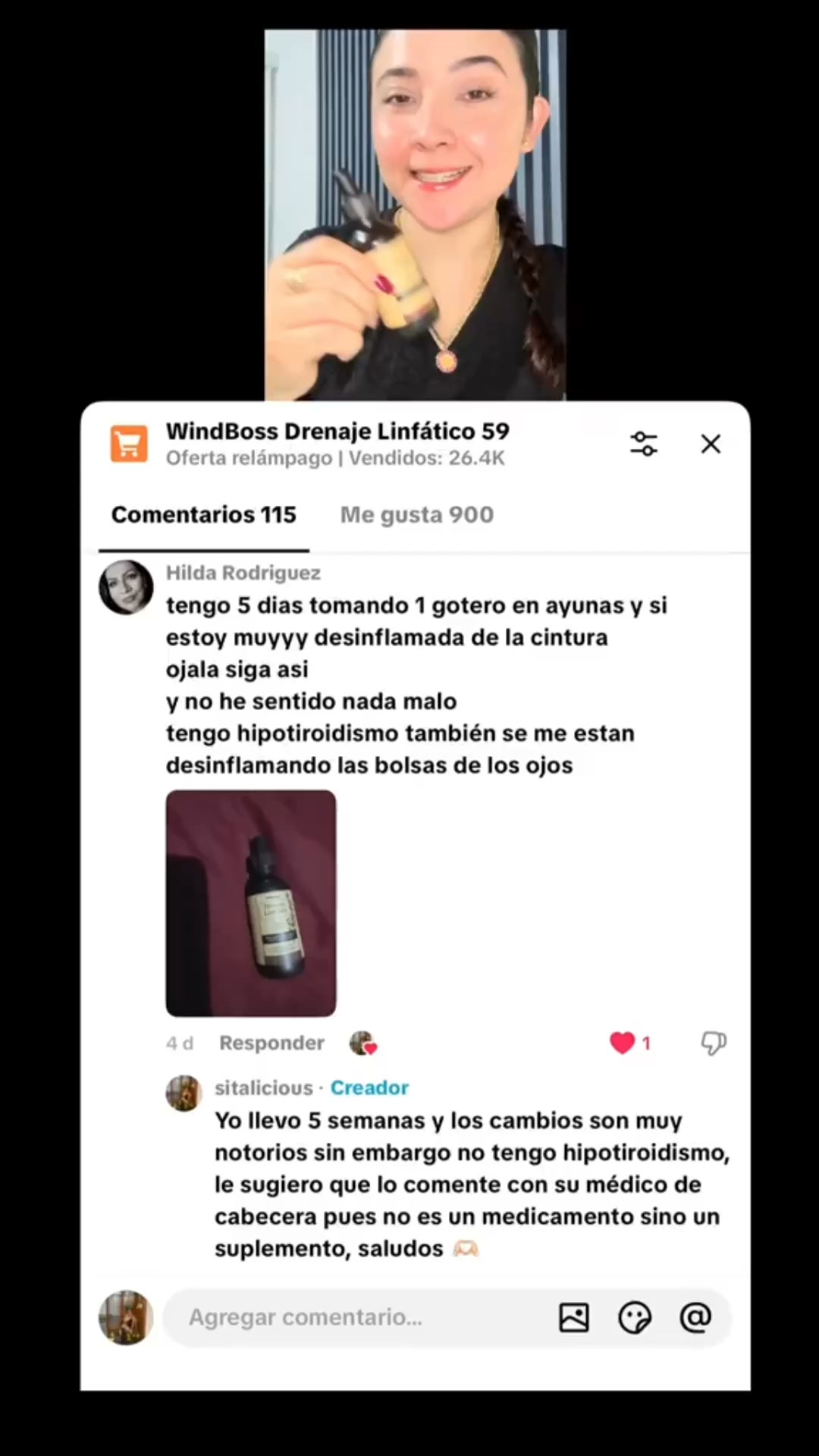 1 o 2 goteros al día para decir adiós a la hinchazón