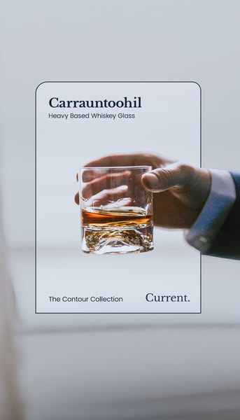Carrauntoohil Heavy Based Whiskey Glass Set