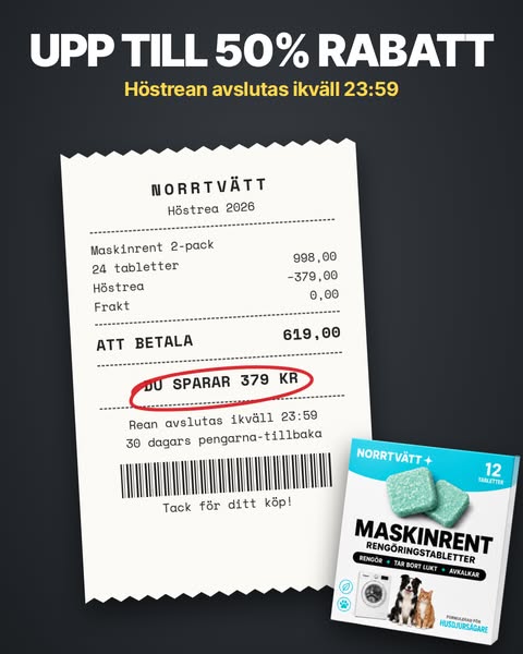 Spara 379 kr – rean slutar ikväll