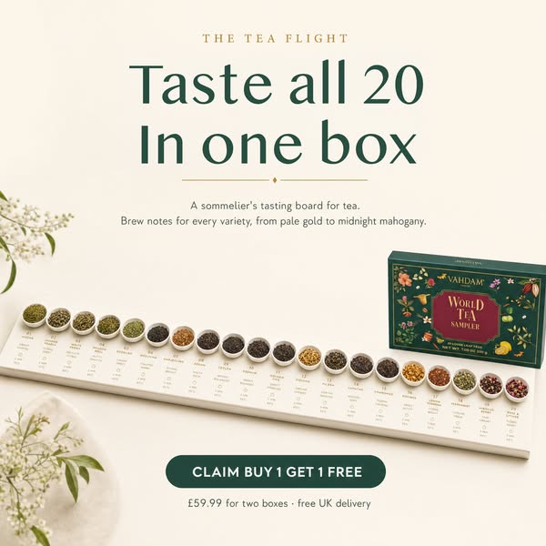 20 Teas. One Box. Endless Discoveries.