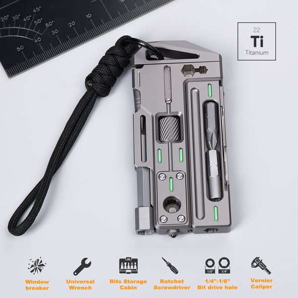 Titanium Multi-Tool Wrench System. Upgrade Your Reach.