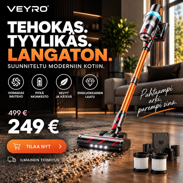Kampanjahinta: Veyro V20 vain 249 € (norm. 499 €)