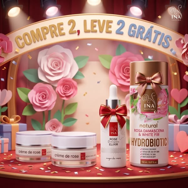 Compra 2 Crème de Rose e recebe 2 presentes