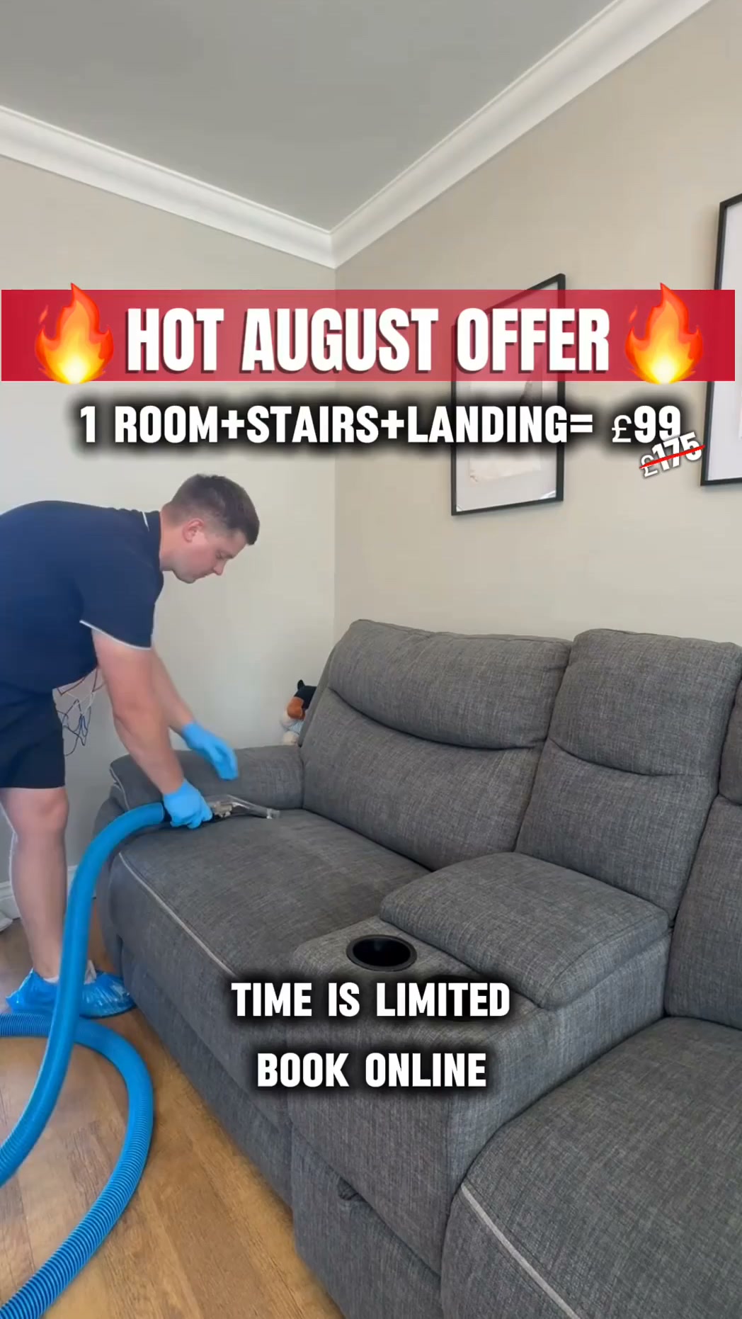 1 Room + Stairs + Landing – Now Only £99 (Was £175!) – August Only!