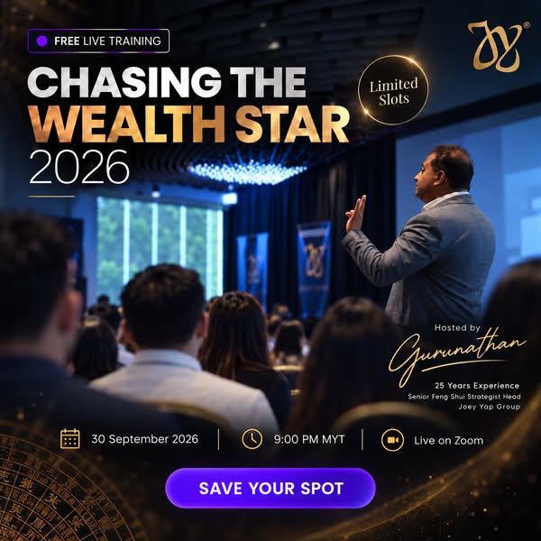 [Register Now] Chasing the Wealth Star: Find Your 2026 Feng Shui Window