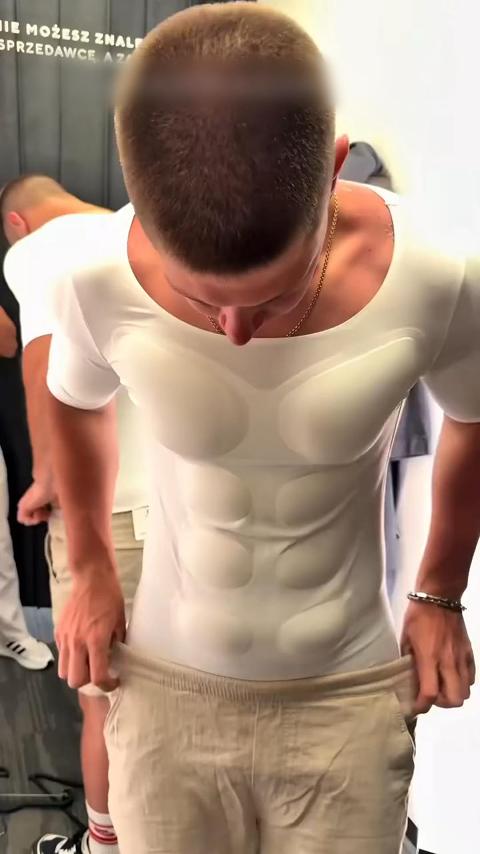 Men's Removable Padded Compression Shirt