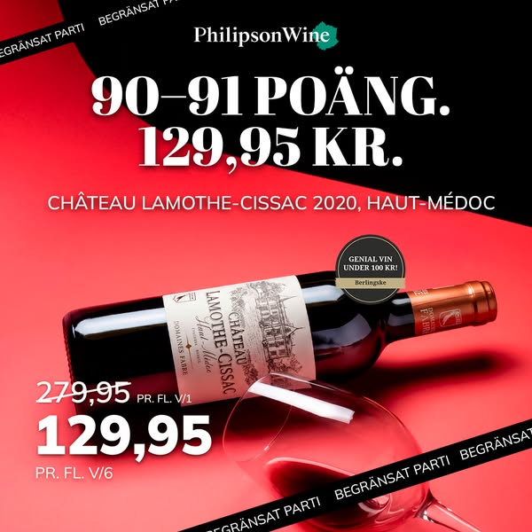 90–91 poäng James Suckling · 129,95 kr per flaska vid 6 fl. · Fri frakt