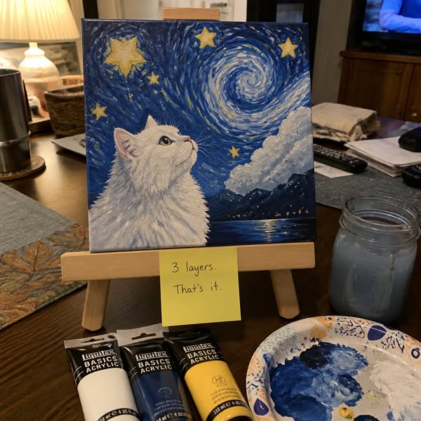 Learn The Modern Art Of Painting Dreamy Acrylic Cats