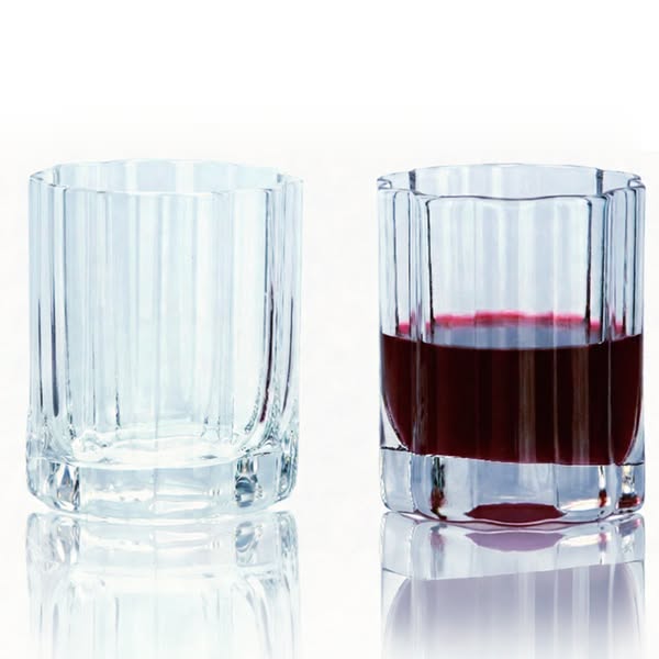 Bavary Luno Drinkglazen 250 ml – Set van 2 – Ribdesign – Dikke Bodem