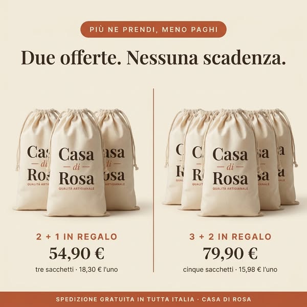 2 Sacchetti in Regalo: Scopri l'Offerta