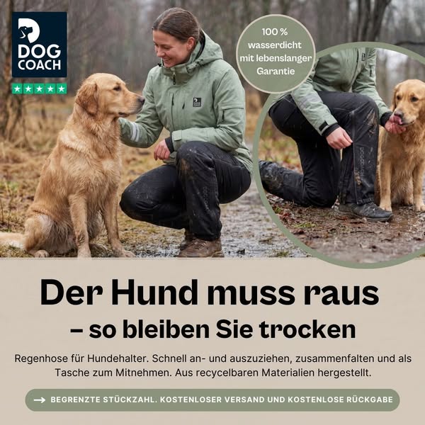 NEU! Die Regenhose, auf die alle Hundebesitzer gewartet haben