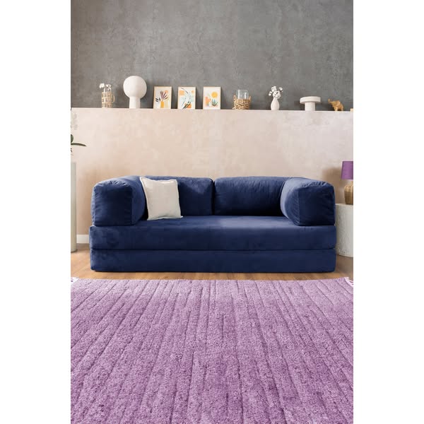 Navy Blue Poufudic Sofa