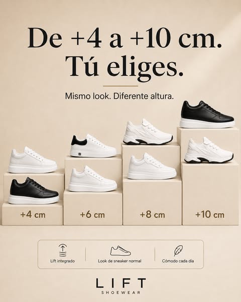 Gana hasta +10 cm de altura