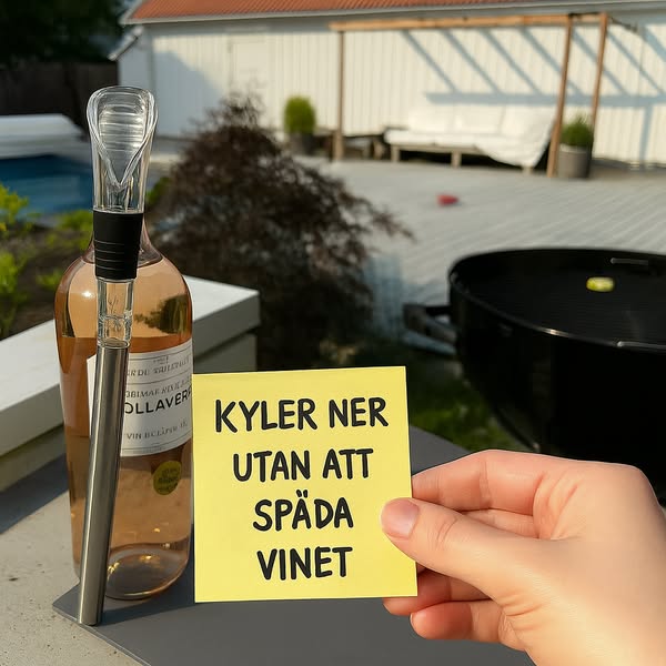 Från och med nu kommer ditt vin alltid hålla sig kallt.