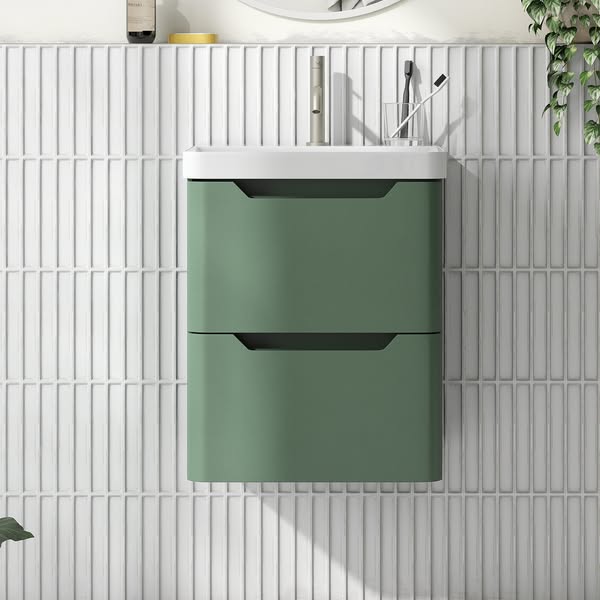 Drench Ava 500mm Wall Hung Vanity Unit & Basin