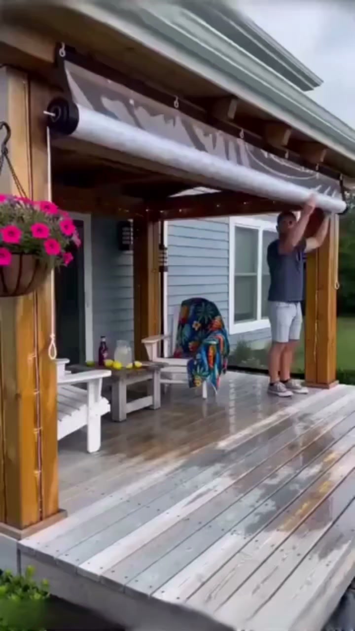 Transparant Afdekzeil (Geniet van een droog & licht balkon)