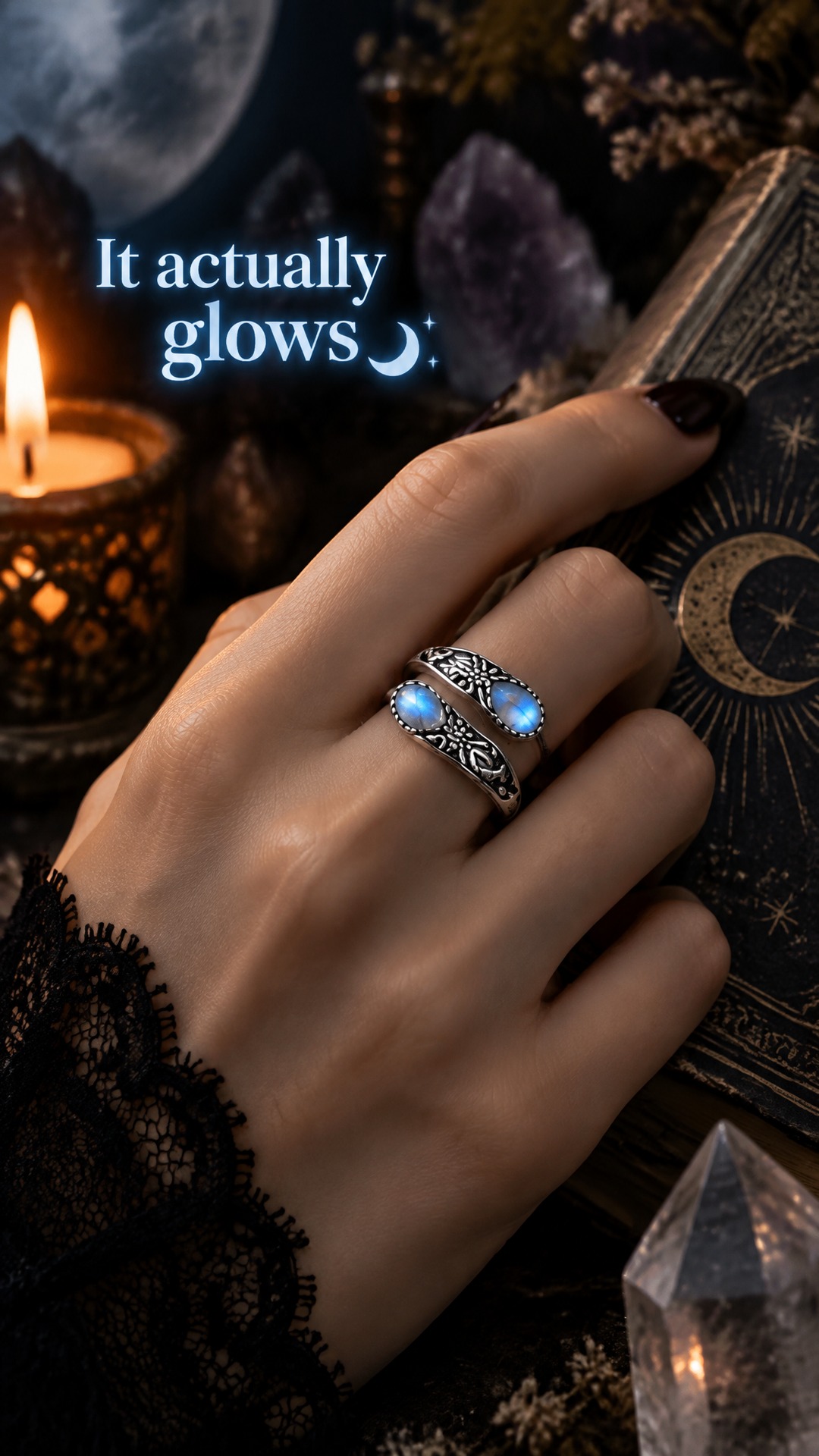 A mystical blue glow