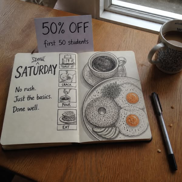 Sketch Life's Little Moments with Just a Pen