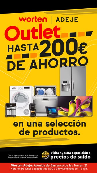 Worten Canarias | Ofertas en Electrónica, Tecnología y Envío Gratis en Electrodomésticos y televisores