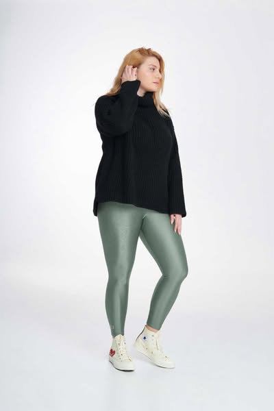 Jacqueline Γυαλιστερό Curvy Κολάν