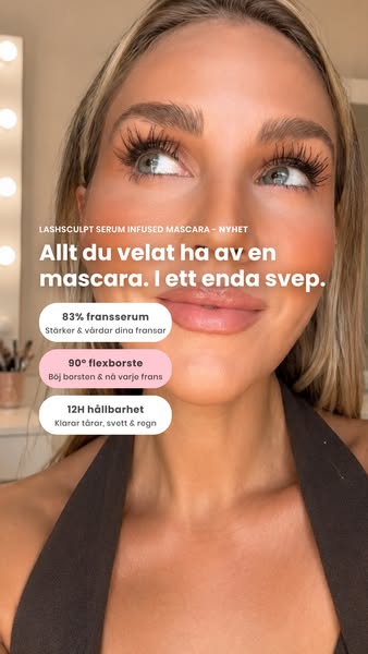 Tubing-mascara med 83% fransserum