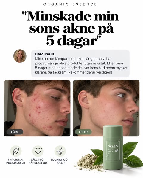 Naturlig ansiktsmask