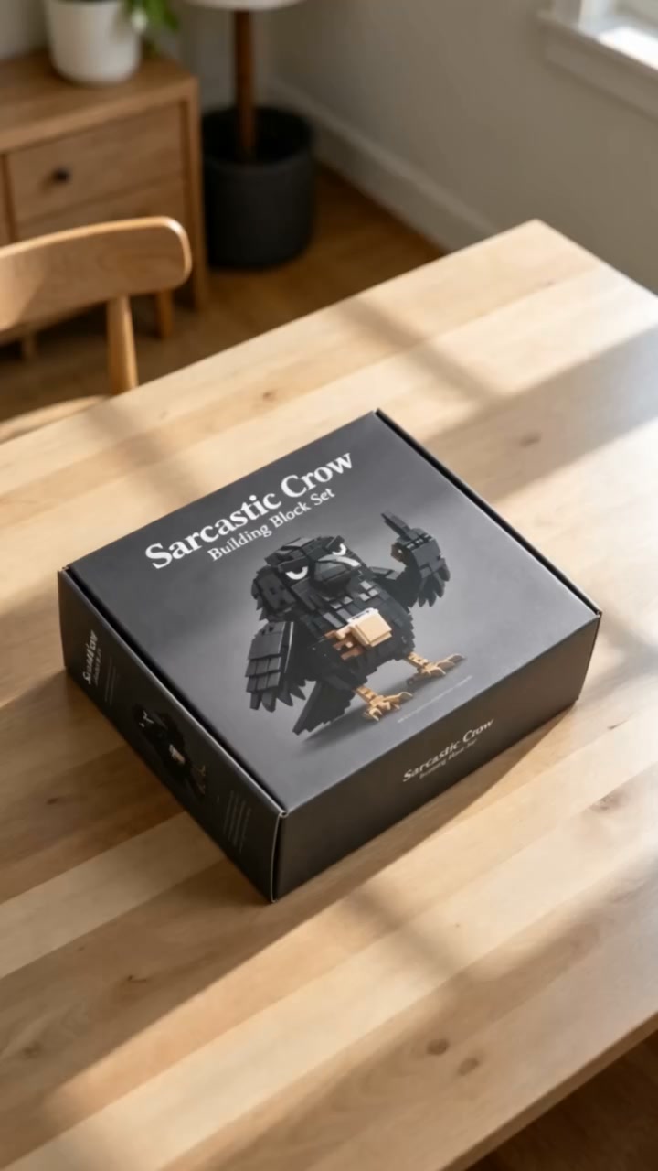 Sarcastic Crow Building Block Set