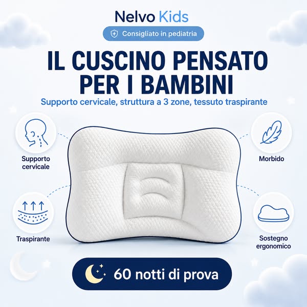 Tuo figlio dorme male? Forse è il cuscino