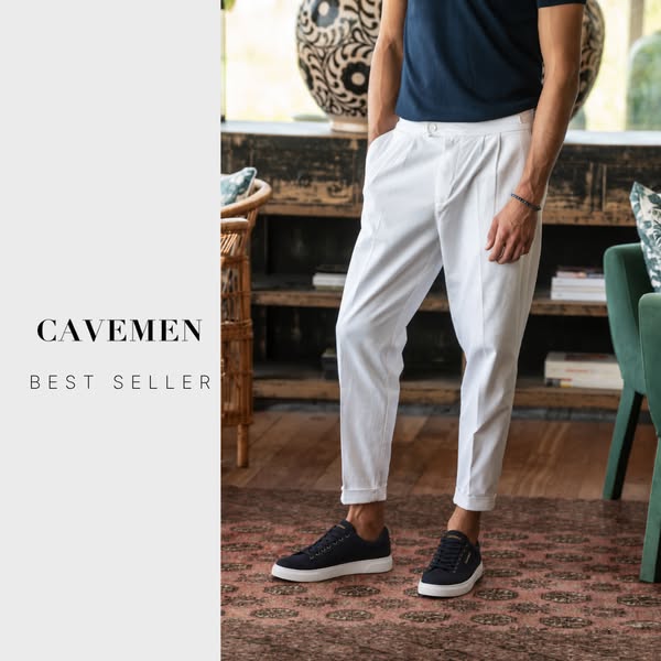 CALÇA CHINO PREGA DUPLA BRANCA