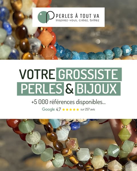 Votre fournisseur en gros de perles et bijoux en ligne !