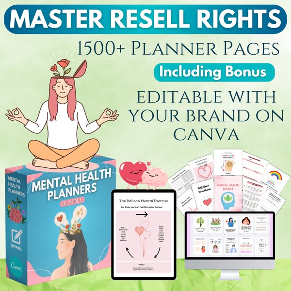 Mental Health Planners Bundle