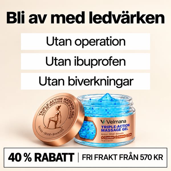 Lindring för trötta och stela leder