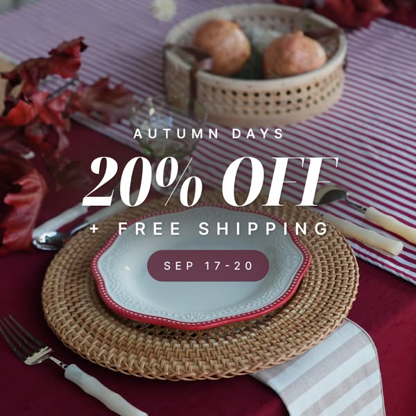 Autumn Days - 20% OFF + FREE Shipping. 17-20 Sept.