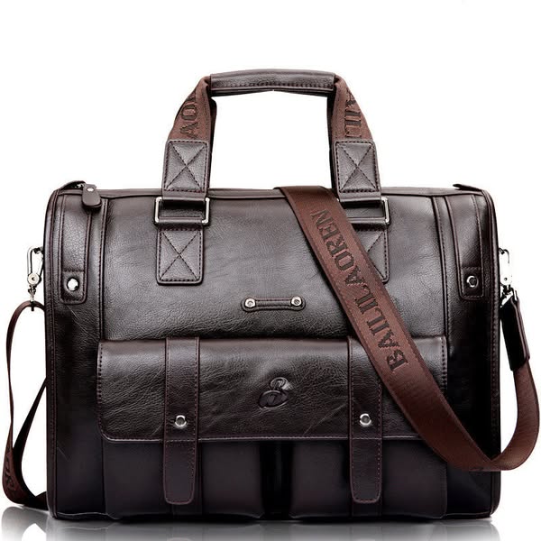 Single Flap Double Front Pockets Top Handle Bag