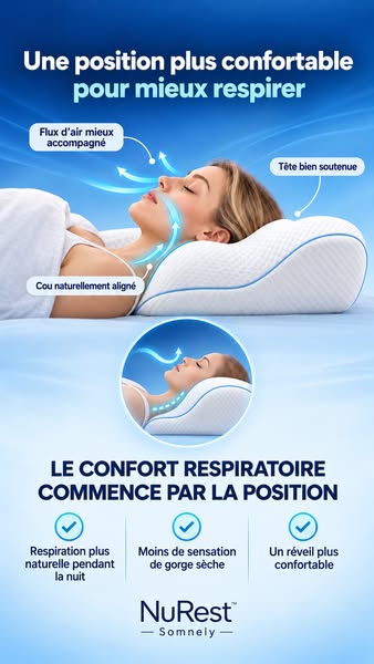 Le confort respiratoire commence par la position