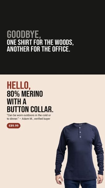 One shirt, two dress codes.