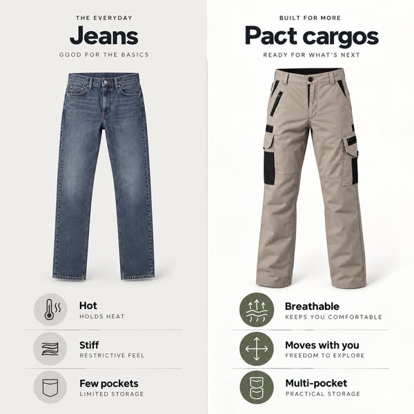 Jeans Hold You Back. Cargos Don't.