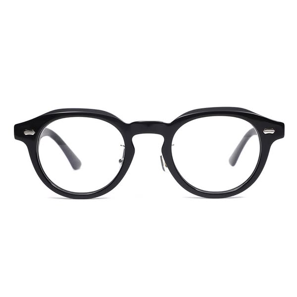 Mortin Round Black Glasses