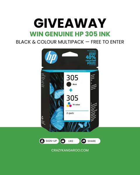 Win HP 305 Ink — Free to Enter!