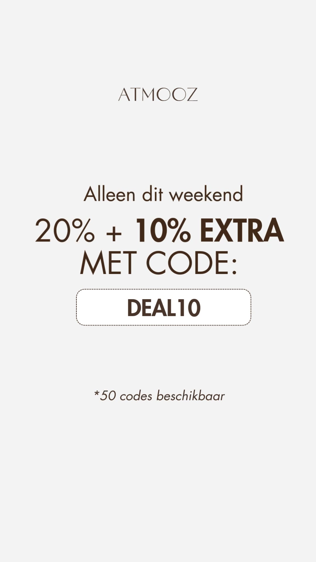 Alleen dit weekend
