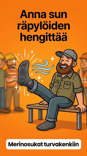 Työsukat jotka ei haise