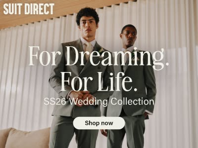 Own the moment. Shop wedding at Suit Direct.