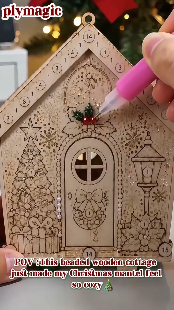 Last Day Special Price £19.99! 3D Pearl Art Christmas Kit — Sparkling DIY Holiday Decor