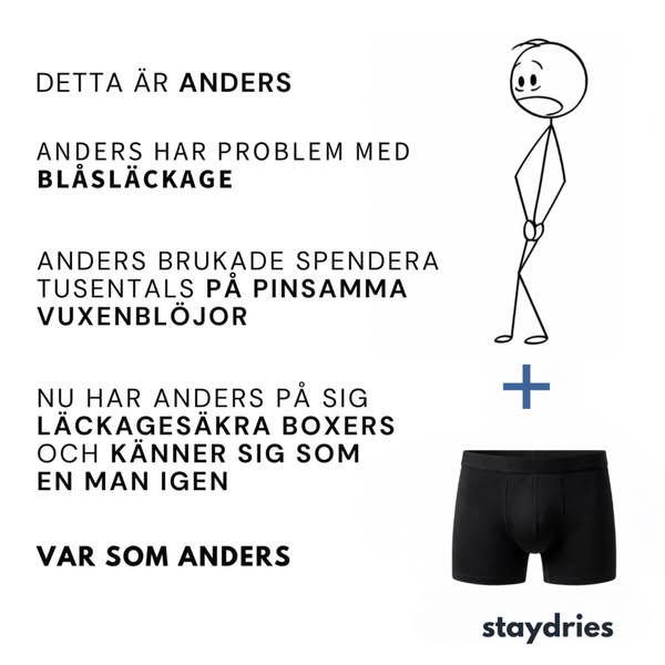 "Staydries förändrade mitt liv"